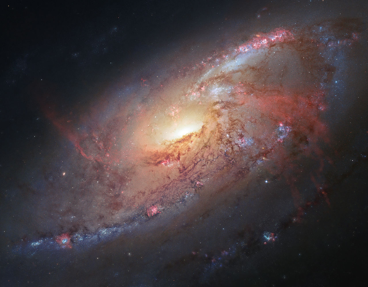 Galaxie M106 (NASA - Hubble)