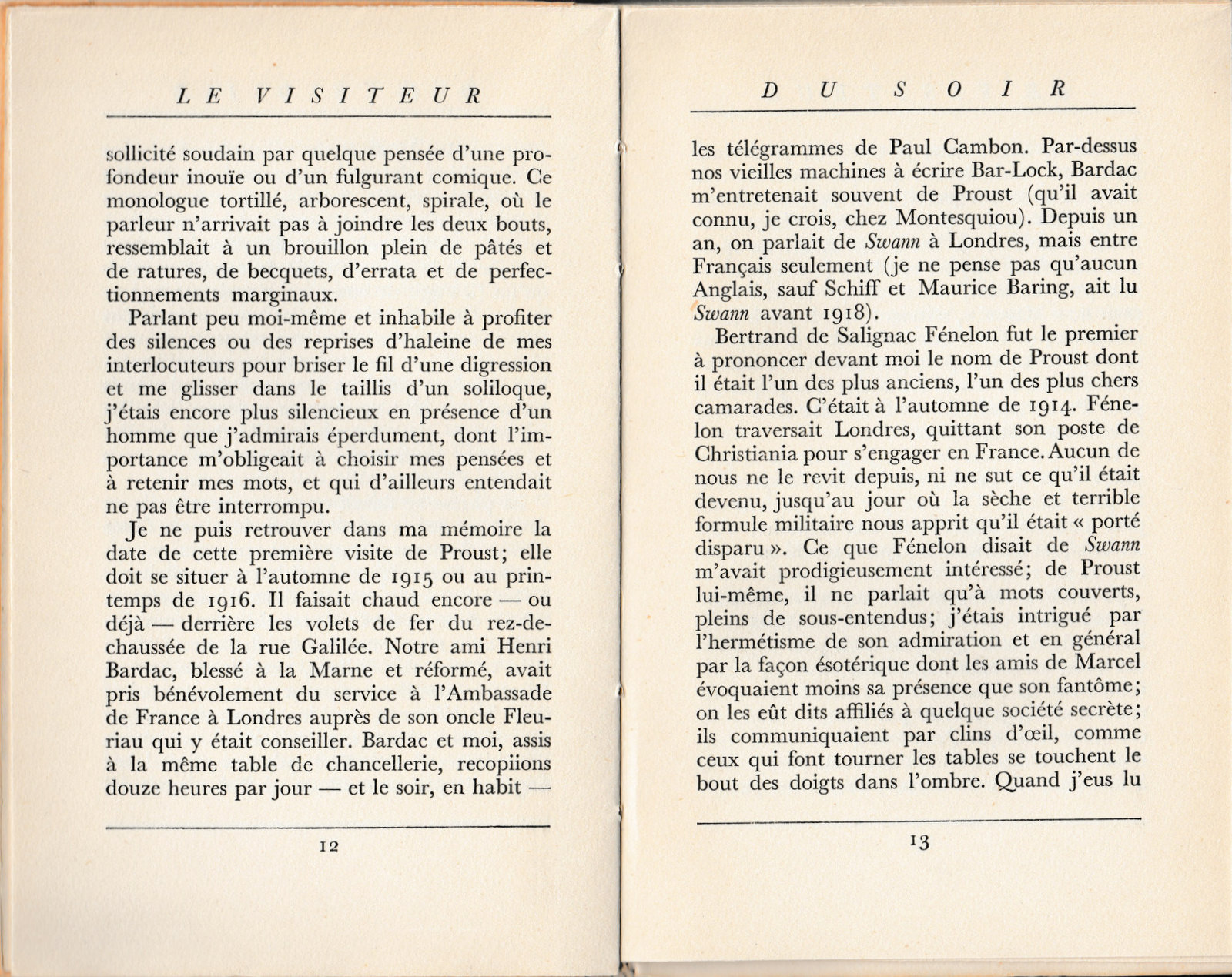 Proust vu par Paul Morand