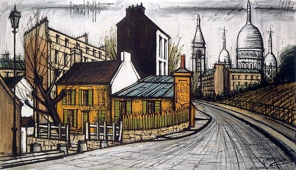 Bernard Buffet - Le lapin-agile-et-sacre coeur